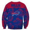 Buffalo Bills Skull And Rose Pattern Sweatshirt back
