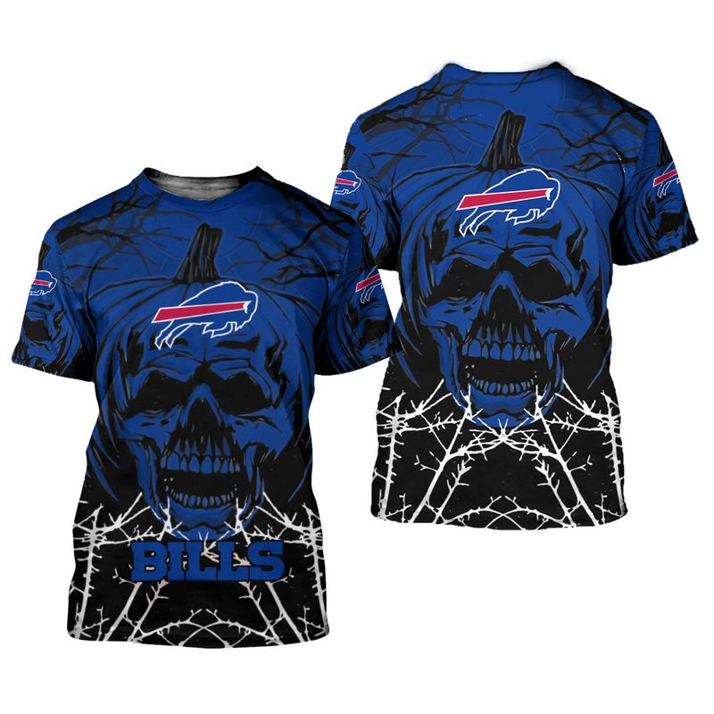 Buffalo Bills Skull Pumpkin Halloween Shirt