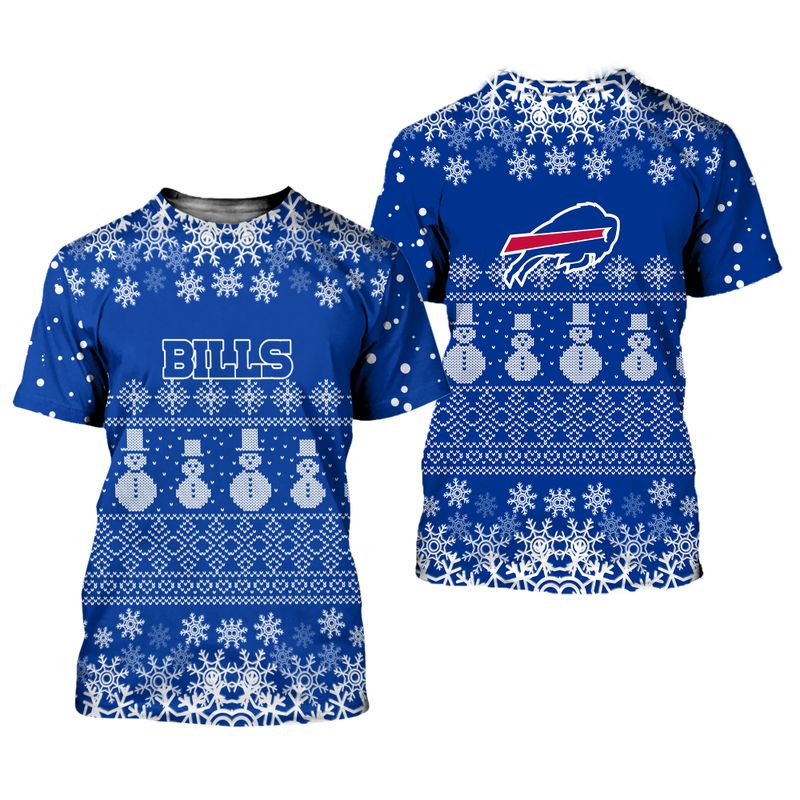 Buffalo Bills Snowman Frost Holiday Shirt