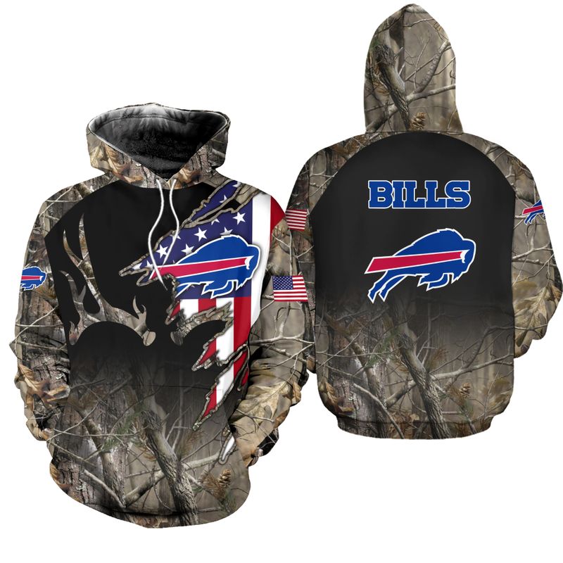 Buffalo Bills Special Camo Realtree Hunting Hoodie
