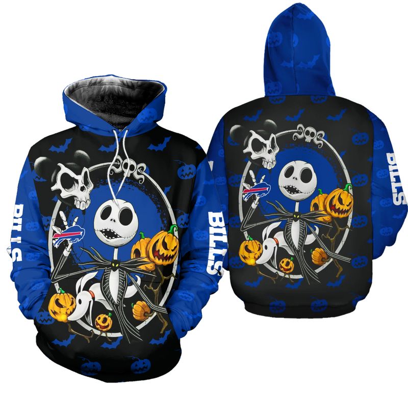 Buffalo Bills Spooky Pumpkins Halloween Hoodie