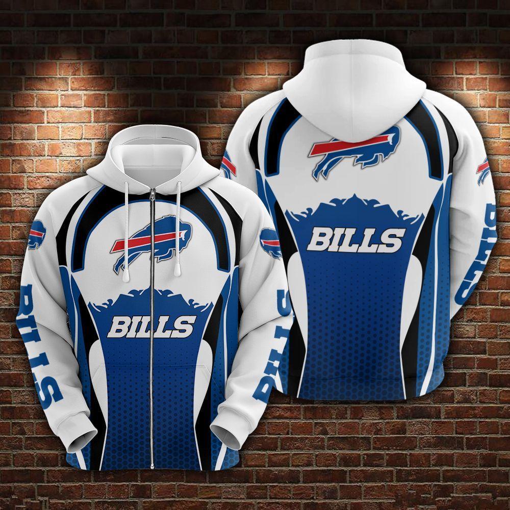 Buffalo Bills Storm Force All Over Print Zip Hoodie
