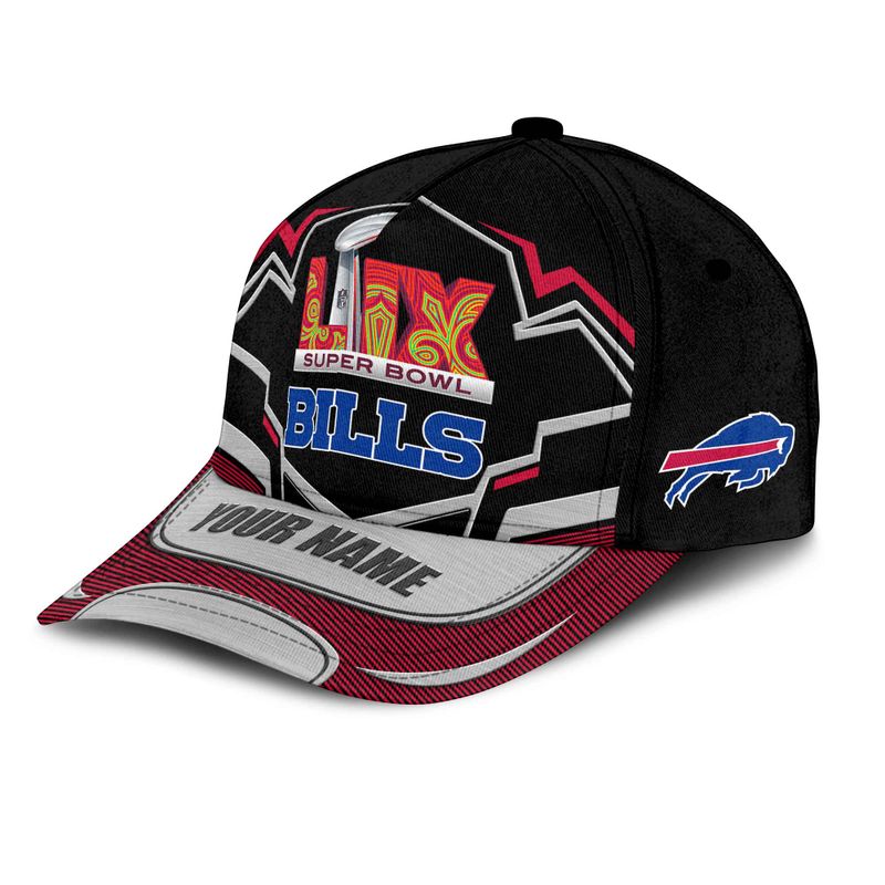 Buffalo Bills Super Bowl LIX Baseball Cap right side