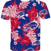 Buffalo Bills Tropical Floral All Over Print Shirt front
