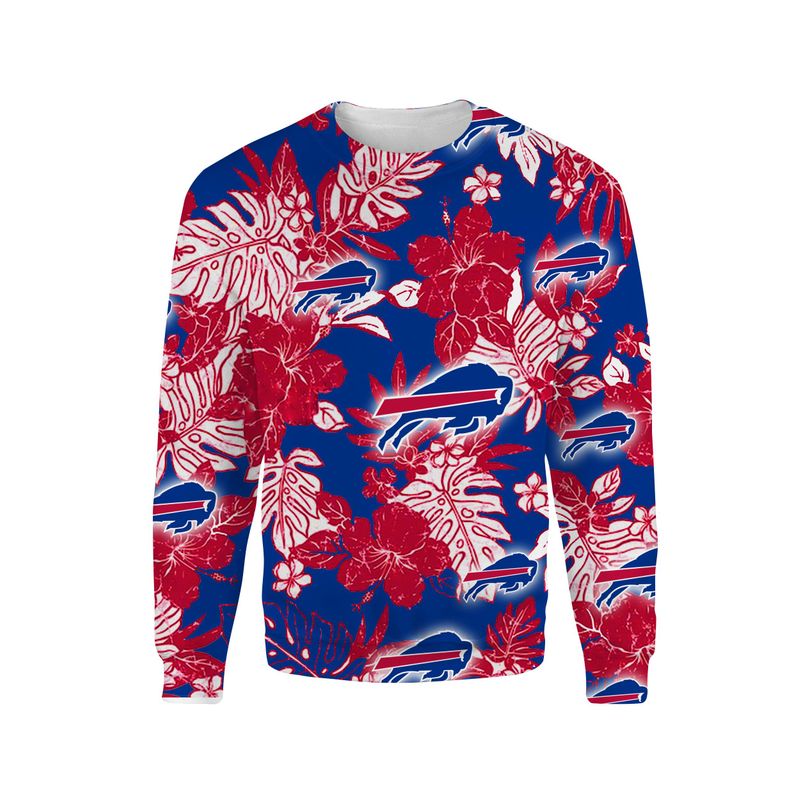 Buffalo Bills Tropical Floral All Over Print sweatshirt front