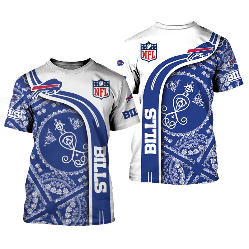 Buffalo Bills White Bandana Swirl Shirt
