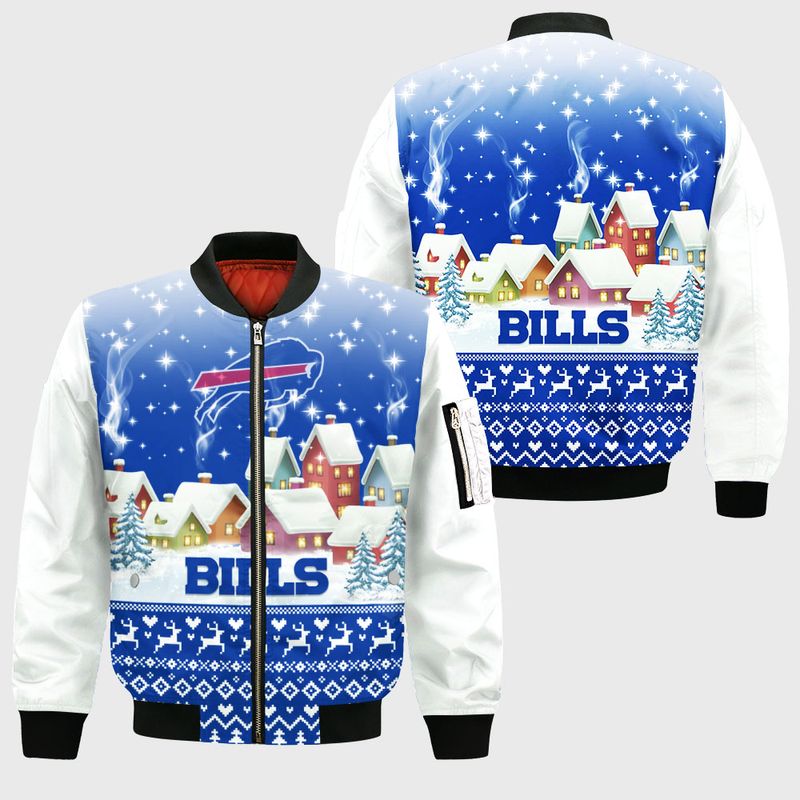 Buffalo Bills Winter Wonderland Christmas Bomber Jacket