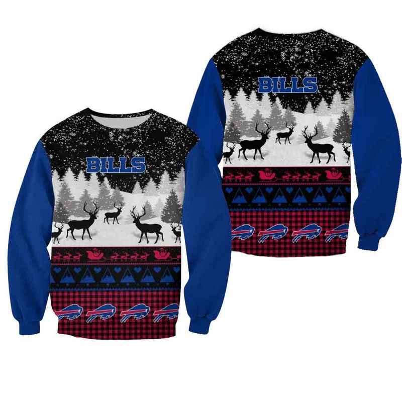 Buffalo Bills Winter Wonderland Reindeer Sweatshirt