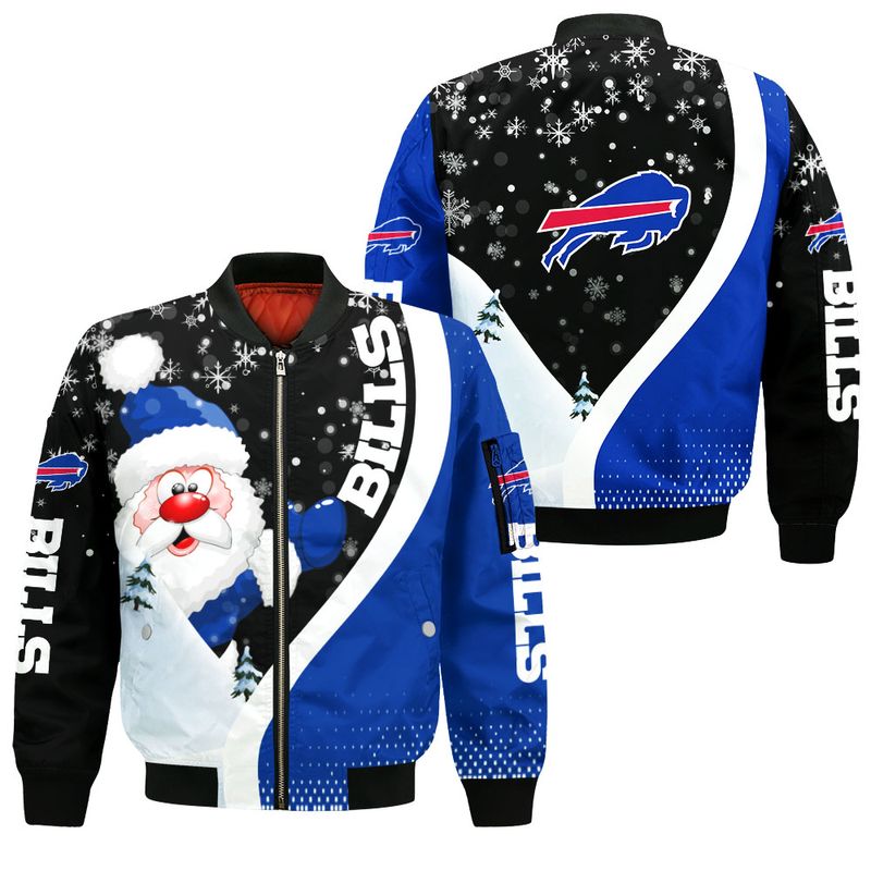 Buffalo Bills Winter Wonderland Santa Bomber Jacket