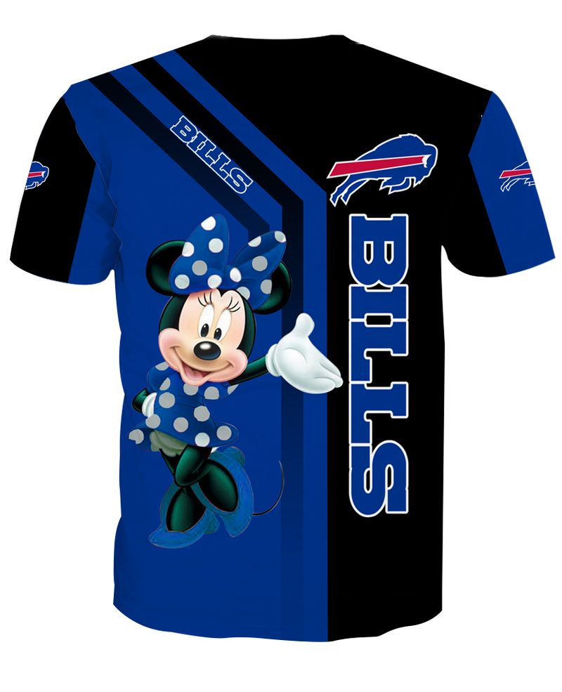 Buffalo Bills with Minnie All Over Print Shirt back