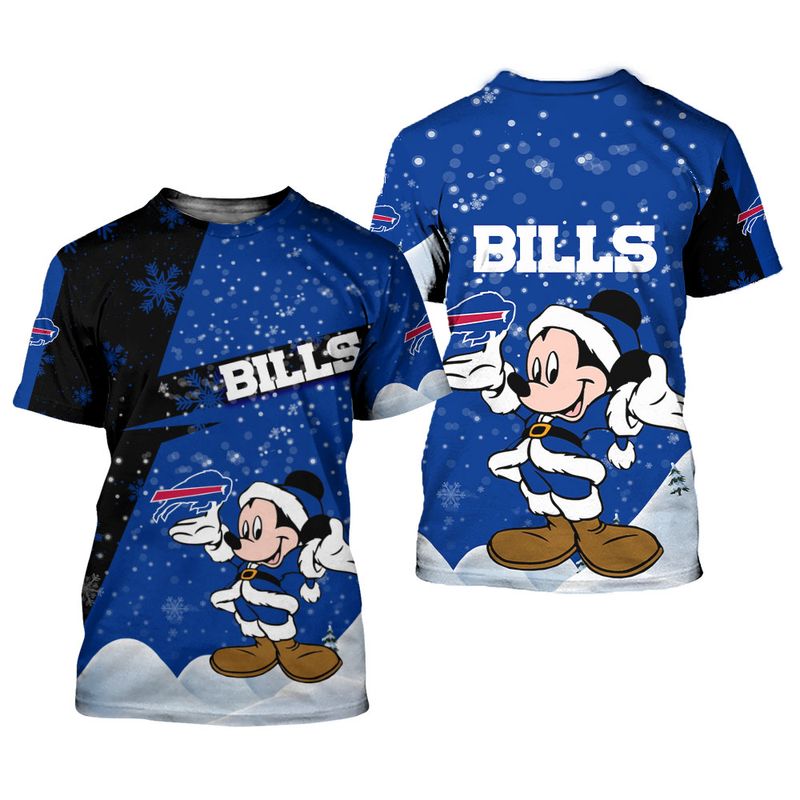 Buffalo Bills Xmas Mickey All Over Print Shirt