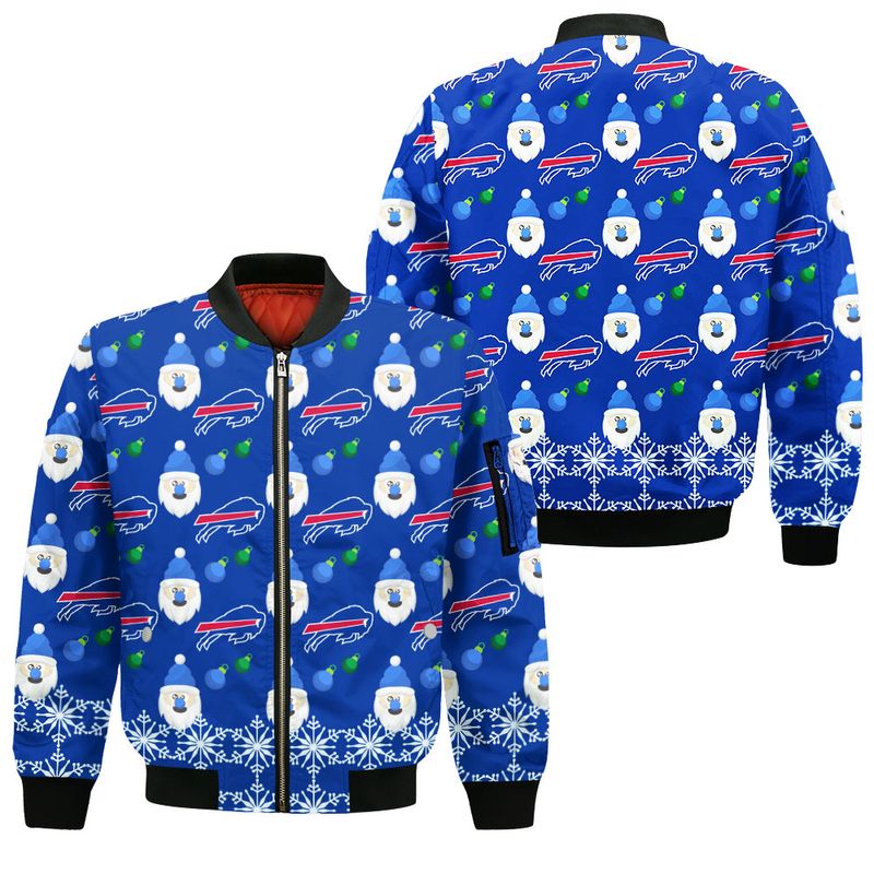 Buffalo Bills Yeti Holiday All Over Print Bomber Jacket