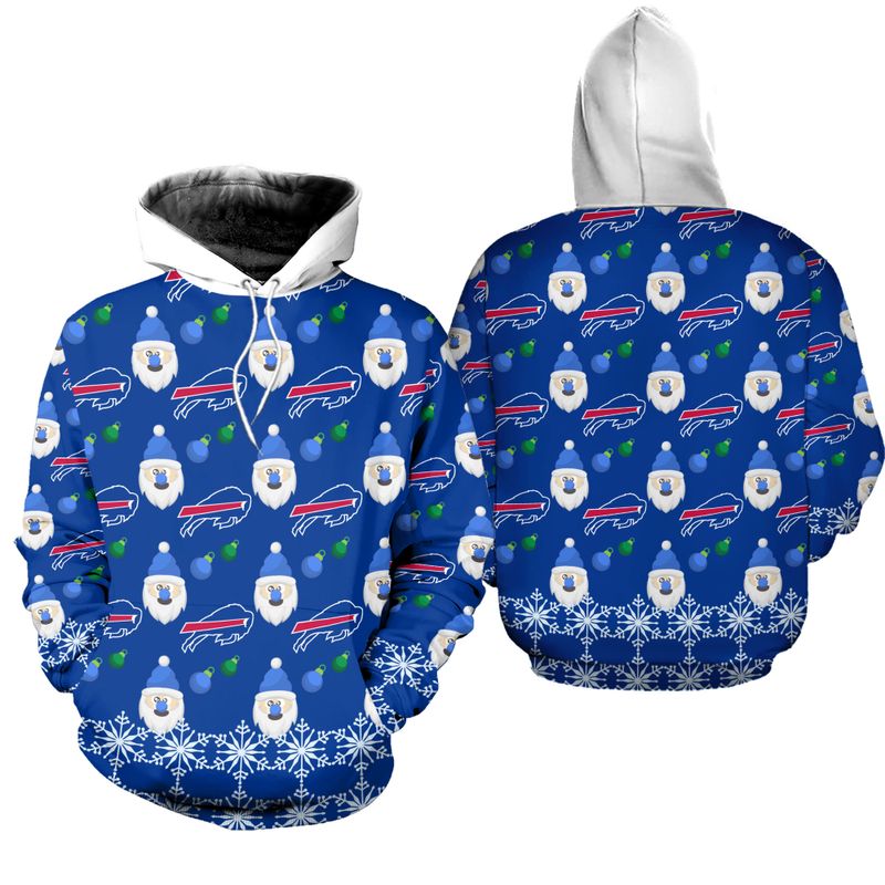 Buffalo Bills Yeti Holiday All Over Print Hoodie