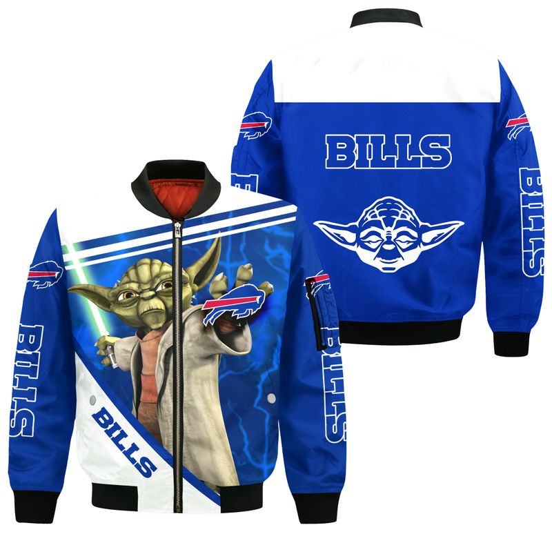 Buffalo Bills Yoda Galactic All Over Print Bomber Jacket