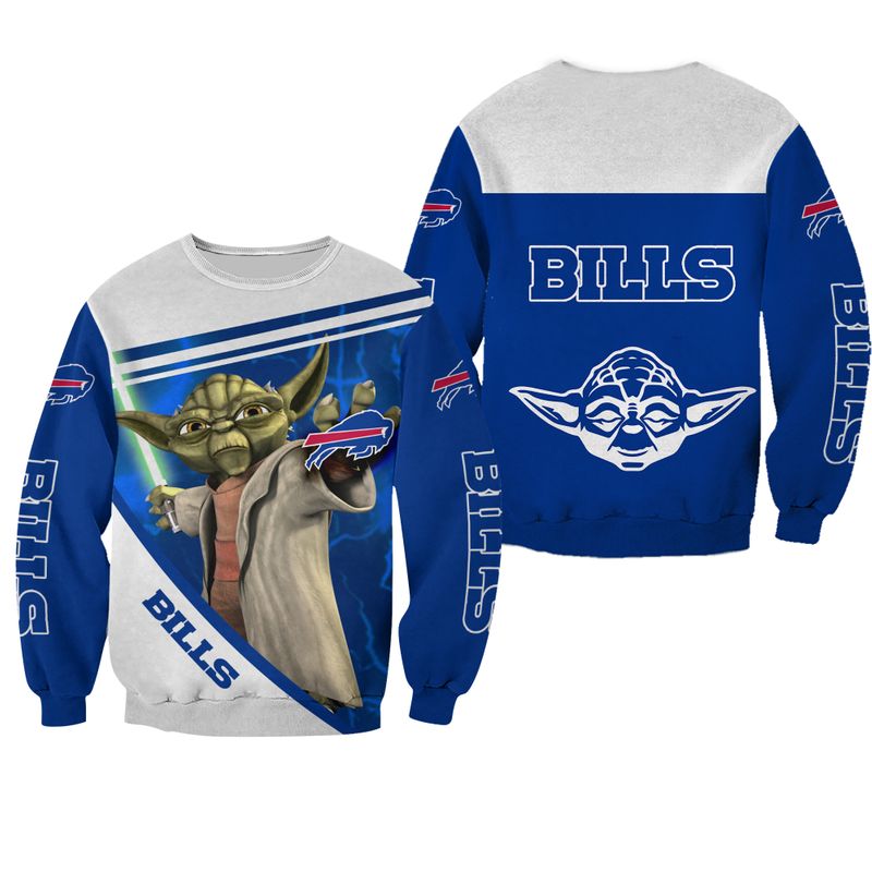 Buffalo Bills Yoda Galactic All Over Print Sweatshirt