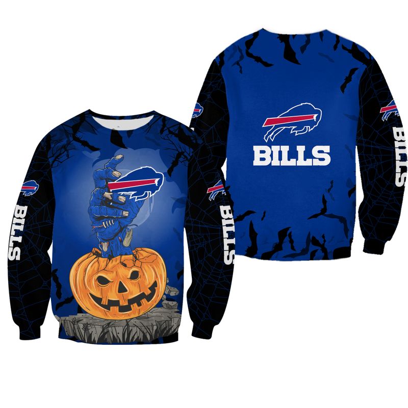 Buffalo Bills Zombie's Hand Halloween Sweatshirt