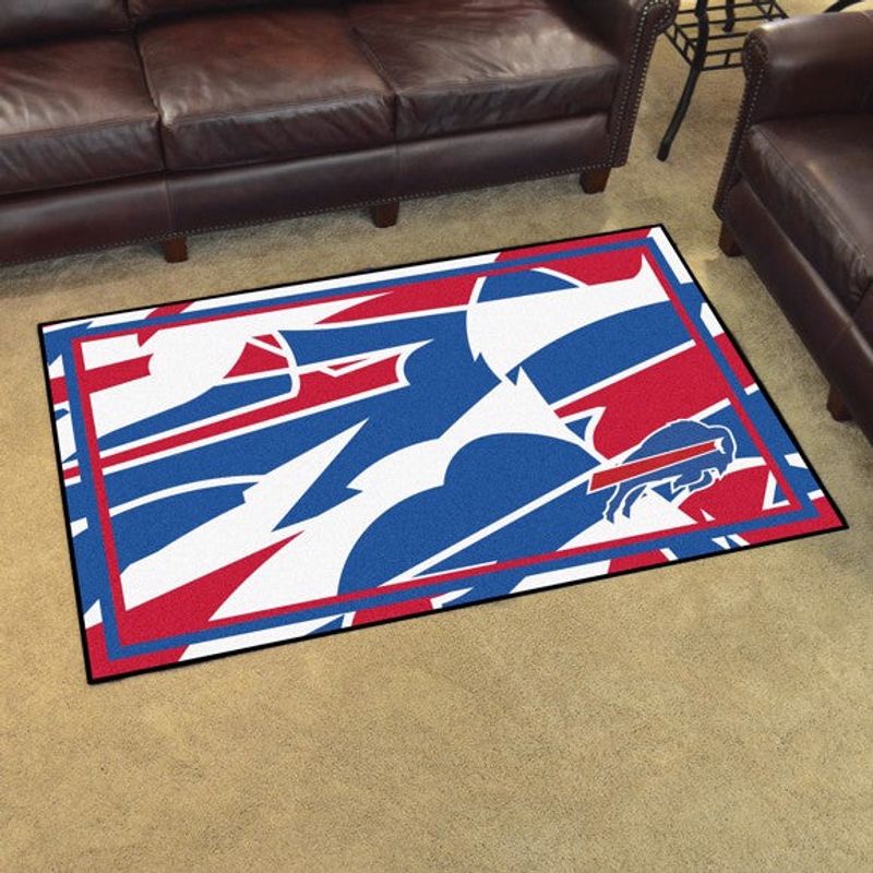 Buffalo Bills Abstract Blitz Area Rug
