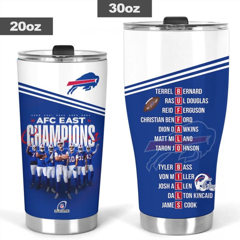 Buffalo Bills AFC East Division Champions Tumbler