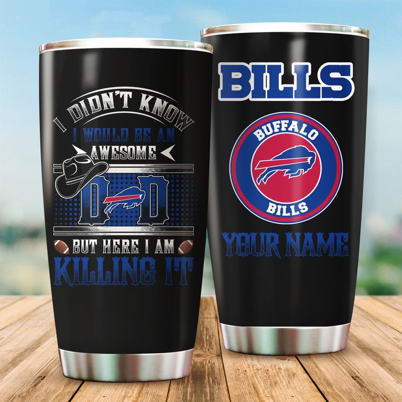 Buffalo Bills Awesome Dad Personalized Tumbler