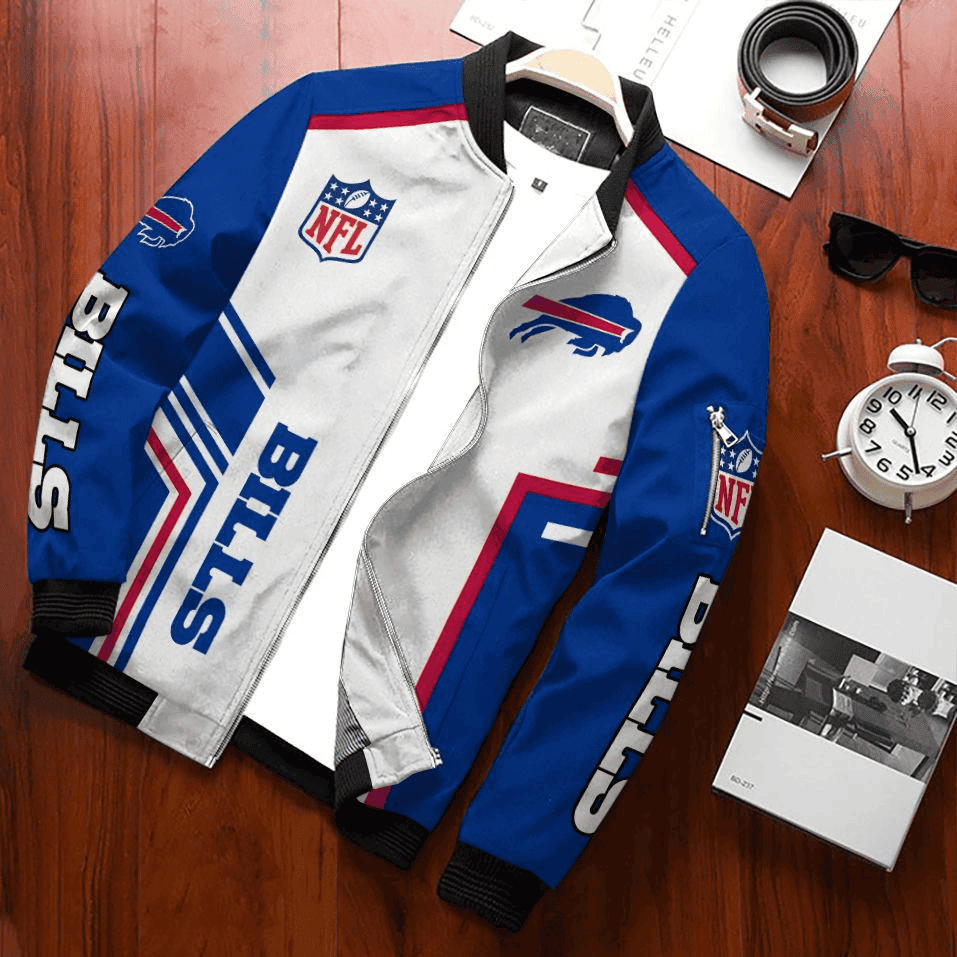 Buffalo Bills Bold Stripes Bomber Jacket