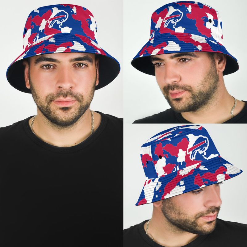 Buffalo Bills Camo Pattern Limited Bucket Hat man