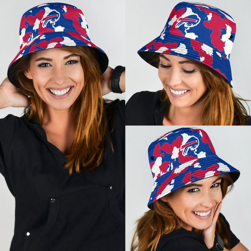Buffalo Bills Camo Pattern Limited Bucket Hat