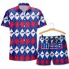 Buffalo Bills Caro Pattern Hawaiian Shirt with Short