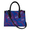 Buffalo Bills Chain Pattern Limited Edition Fashion Lady Handbag back side