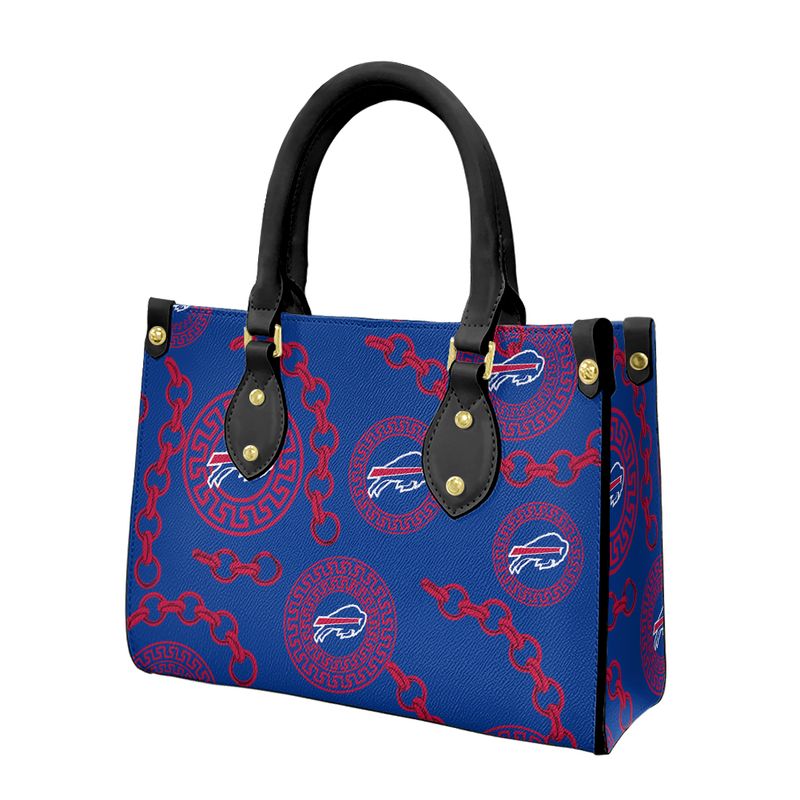 Buffalo Bills Chain Pattern Limited Edition Fashion Lady Handbag right side