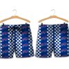 Buffalo Bills Checkered Palm Hawaiian Short