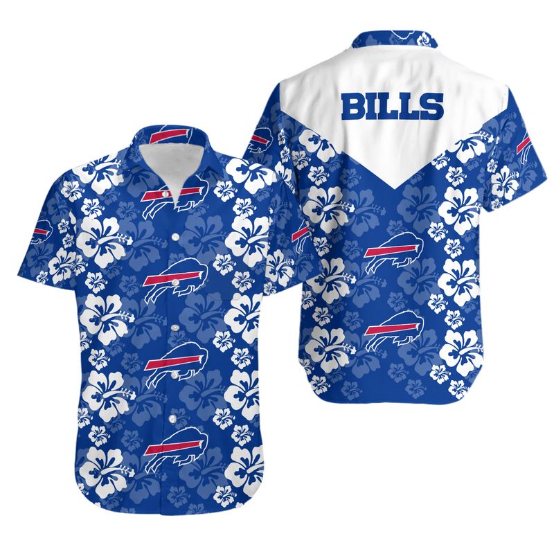Buffalo Bills Classic Hibiscus Hawaiian Shirt