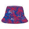 Buffalo Bills Coconut Tree Pattern All Over Print Bucket Hat front