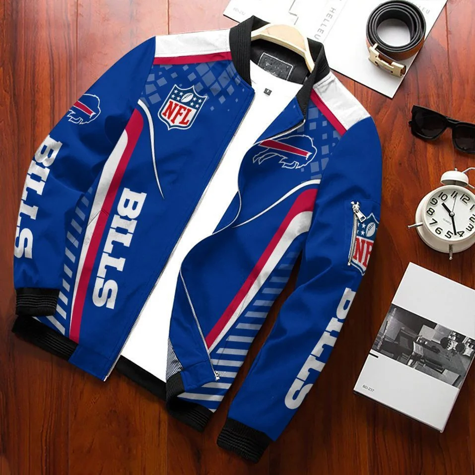 Buffalo Bills Diamond Streak Game Day Bomber Jacket