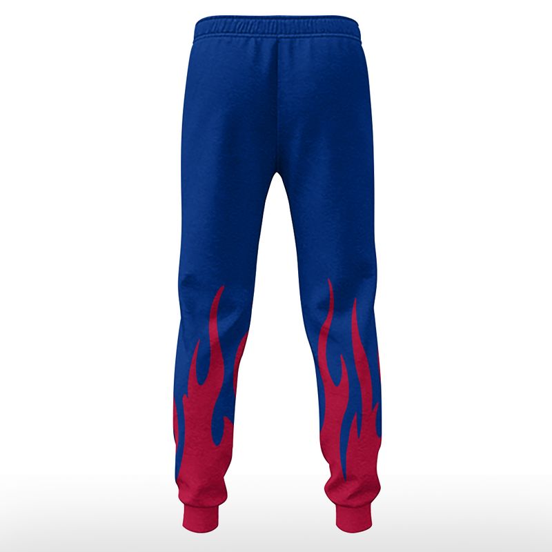 Buffalo Bills Fire Heart All Over Print Sweatpants back