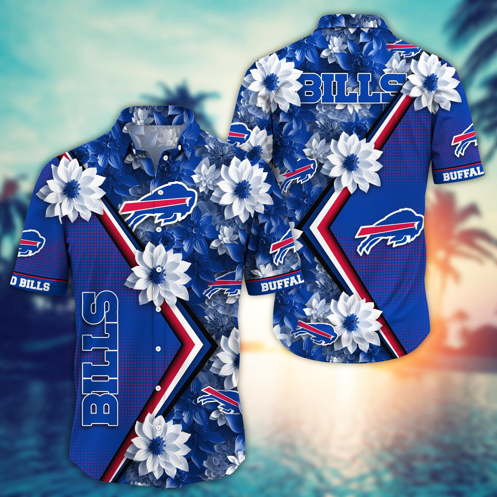 Buffalo Bills Floral Breeze Hawaiian Shirt