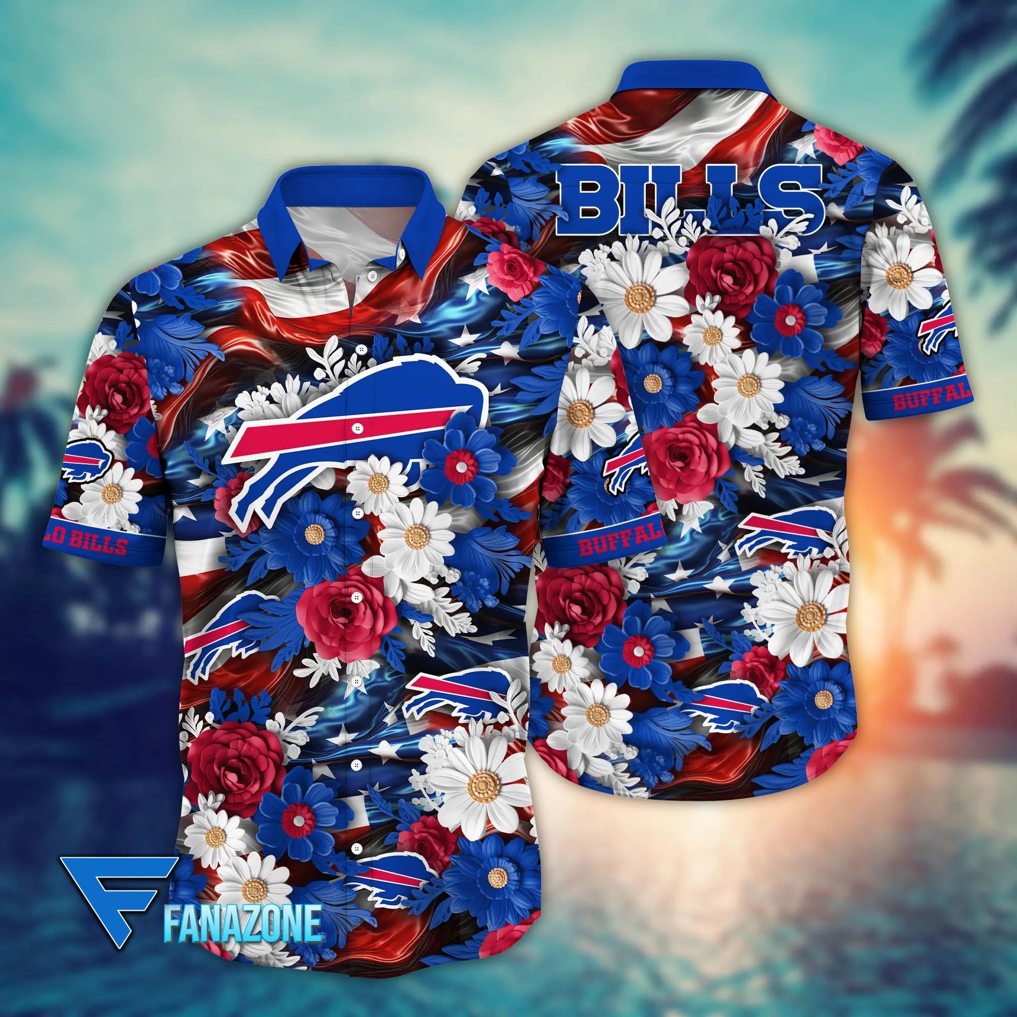 Buffalo Bills Floral Glory Hawaiian Shirt