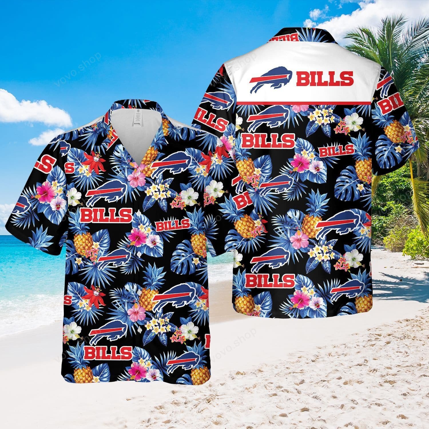 Buffalo Bills Floral Paradise Hawaiian Shirt