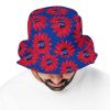 Buffalo Bills Flower Pattern Bucket Hat above