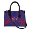 Buffalo Bills Flower Pattern Limited Edition Fashion Lady Handbag back side