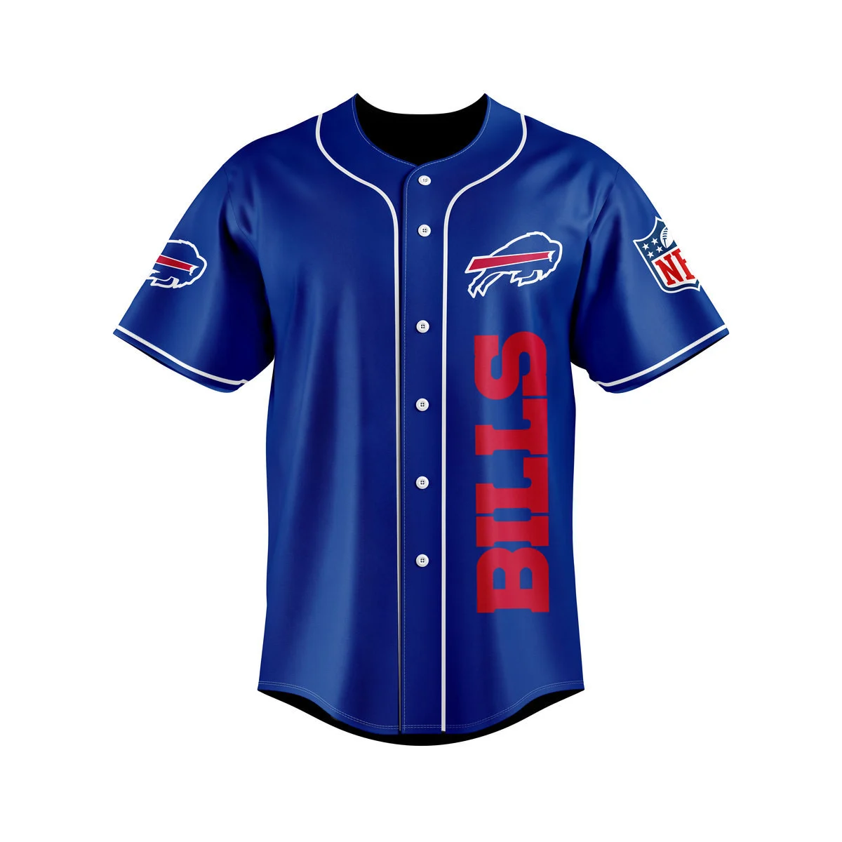 Buffalo Bills Forever Faithful Baseball Jersey front