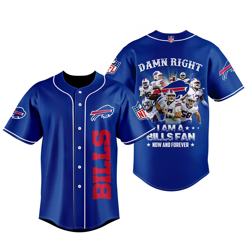 Buffalo Bills Forever Faithful Baseball Jersey