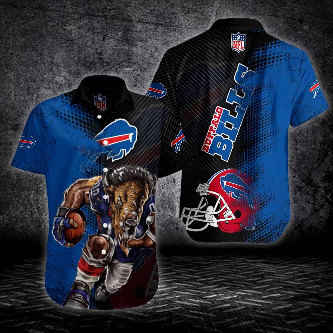 Buffalo Bills Gridiron Power Hawaiian Shirt