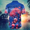 Buffalo Bills Haunted Forest Hawaiian Shirt back