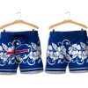 Buffalo Bills Hibiscus Logo Hawaiian Short