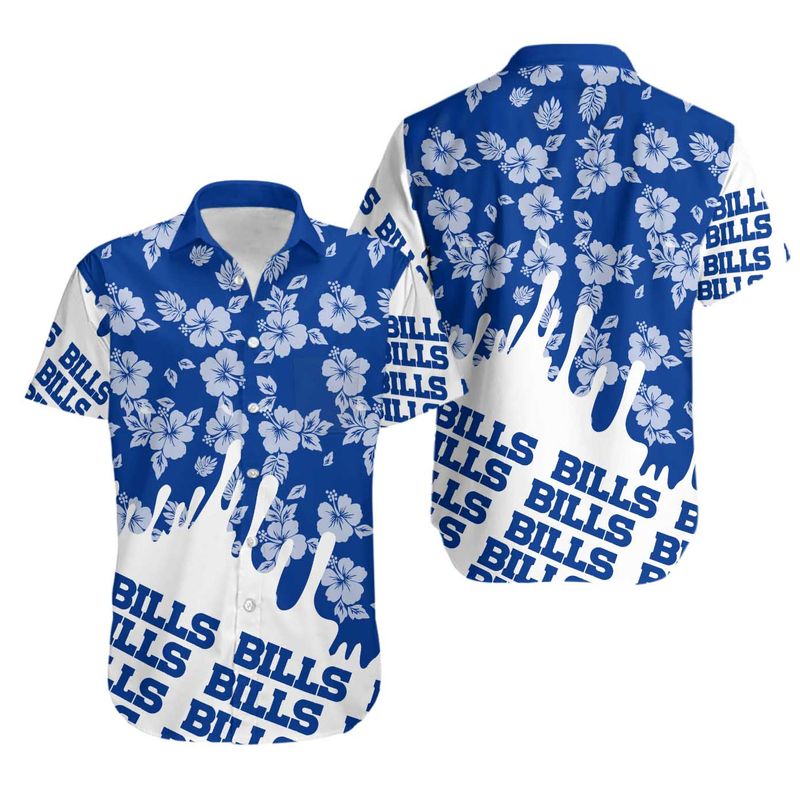 Buffalo Bills Hibiscus Splash Hawaiian Shirt