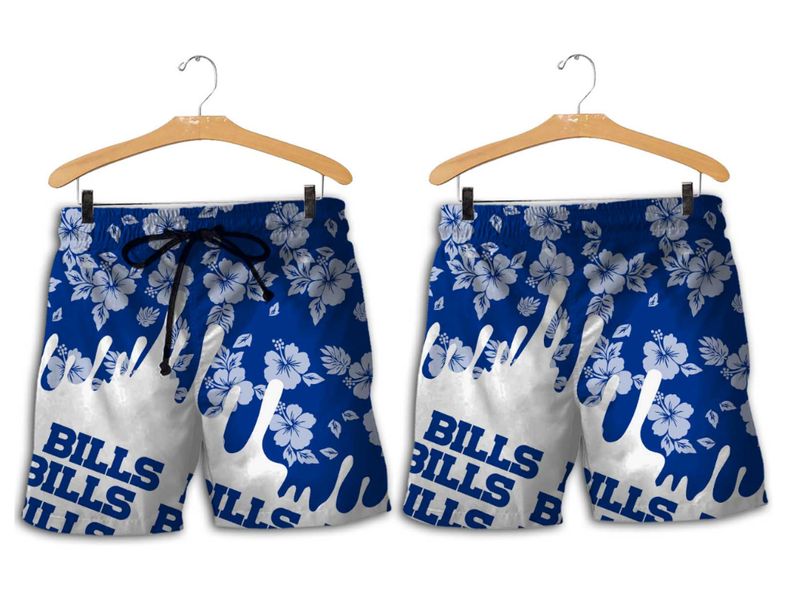 Buffalo Bills Hibiscus Splash Hawaiian Short