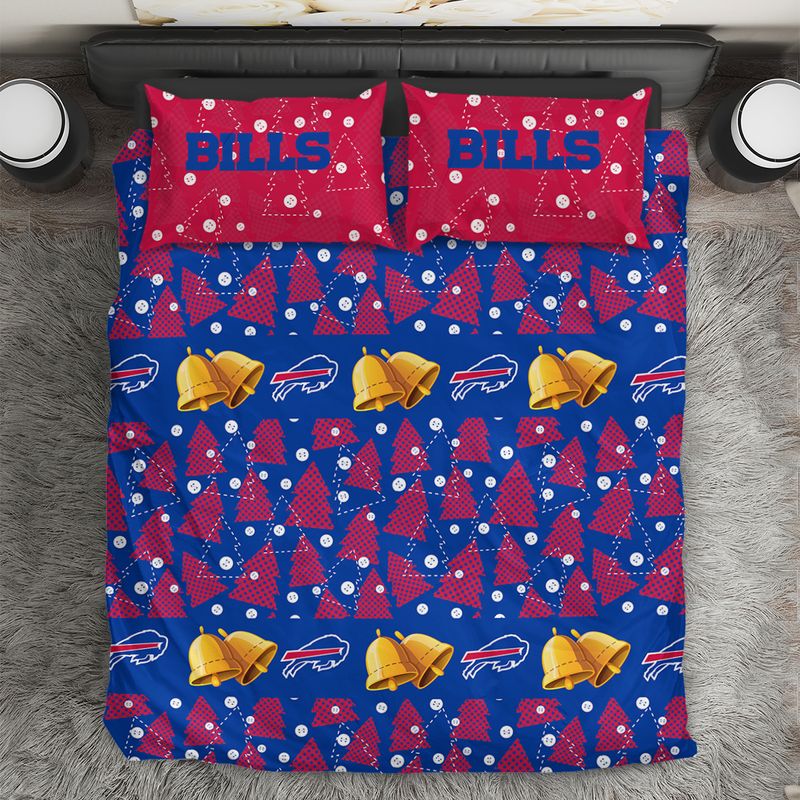 Buffalo Bills Holiday Bells Bedding Set