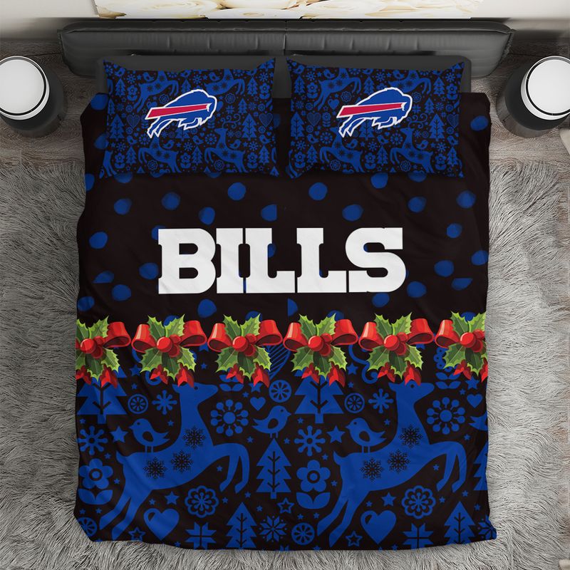 Buffalo Bills Holiday Cheer Bedding Set