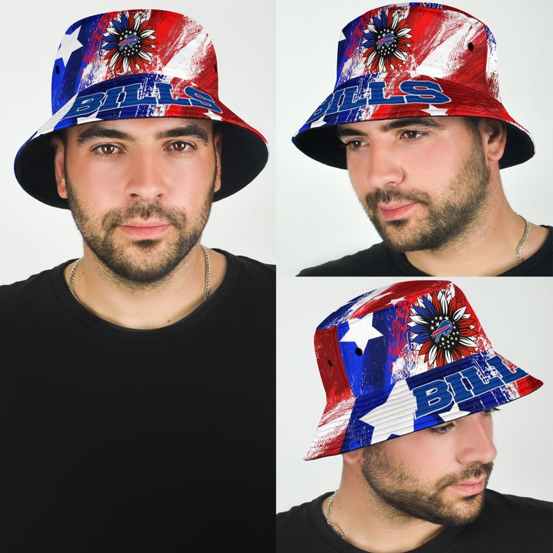 Buffalo Bills Independence Day Summer Collection Bucket Hat man