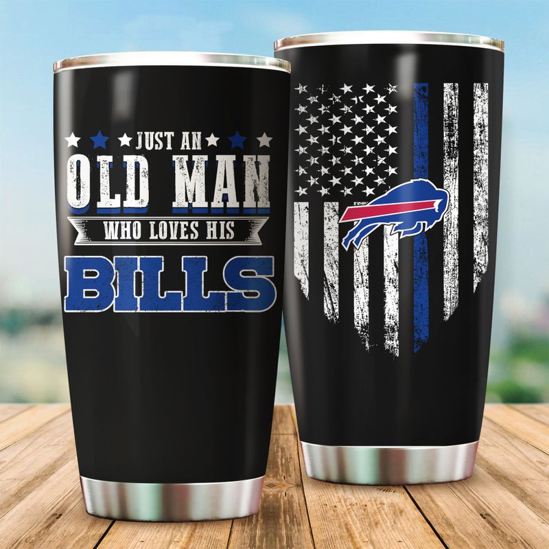 Buffalo Bills Just An Old Man Happy Father's Day Tumbler